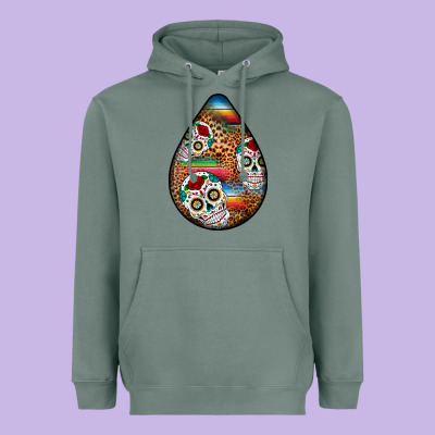 Mexican Teardrop  2 Heavyweight Hoodie Designed By Bundleandbundleshop