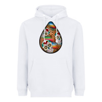 White mexican teardrop  2 Heavyweight Hoodie - BundleAndBundleShop