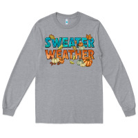 Heather Grey Fall Long Sleeve Tee - texasbilliewilder