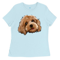 Baby Blue Cockapoo Ladies Tee - Jasminsmagicworld
