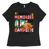Black making memories one campsite at a time Ladies Tee - MaliasSmallBusiness