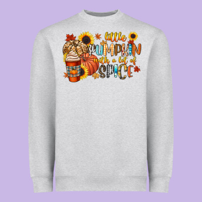 Little Pumpkin With A Lot Of Spice Heavyweight Sweatshirt Designed By Cowgirlartshop