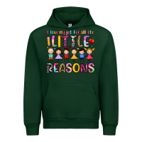Forest Green i love my job for all the little reasons Urban Hoodie - Artiststas