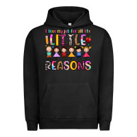 Pigment Black i love my job for all the little reasons Urban Hoodie - Artiststas