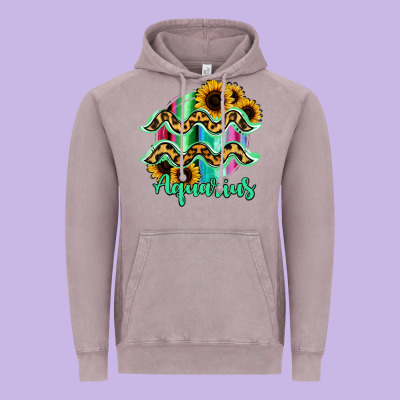 Aquarius Zodiac Vintage Hoodie Designed By Bettercallsaul