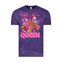 Cloud Purple Survivor queen Breast Cancer afro girl sneakers Vintage Tee - RanaPortraitStore