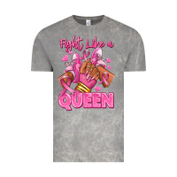 Cloud Rock Survivor queen Breast Cancer afro girl sneakers Vintage Tee - RanaPortraitStore