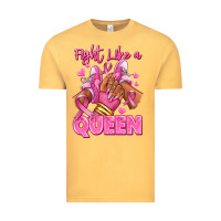 Vintage Mustard Survivor queen Breast Cancer afro girl sneakers Vintage Tee - RanaPortraitStore