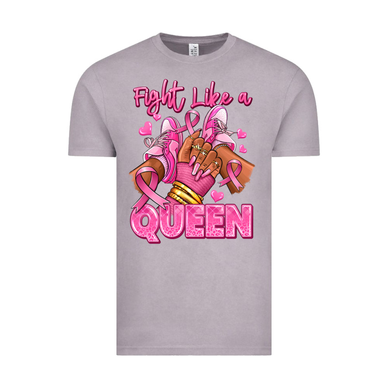 Survivor Queen Breast Cancer Afro Girl Sneakers Vintage Tee by RanaPortraitStore | Teevron