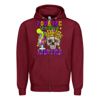 Burgundy Skull pour me something mister Zipper Hoodie - FaDigitalArtStudio
