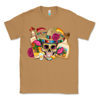 Toasted Coconut mexican skull sombrero tequila bottle paper roses Classic Tee - Artiststas