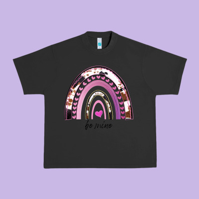 Valentines Day Rainbow, Valentines Day Rainbow Cowhide, Urban Heavy Tee Designed By Bettercallsaul