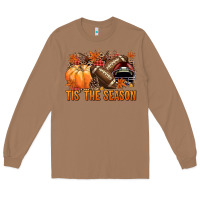 Tis' The Season Football And Maroon Helmet Long Sleeve Tee | Teevron