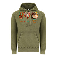 Vintage Olive Peace Love Guinea Pigs Vintage Hoodie - Bettercallsaul