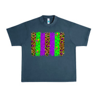 Midnight Navy mardi gras brush stoke Urban Heavy Tee - JahusDesignShop