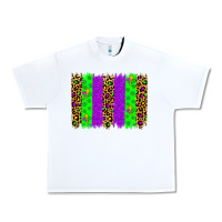White mardi gras brush stoke Urban Heavy Tee - JahusDesignShop
