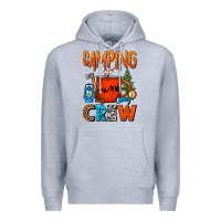 Heather Grey camping crew camper coffee mug Premium Hoodie - FaDigitalArtStudio
