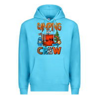 Ocean Blue camping crew camper coffee mug Premium Hoodie - FaDigitalArtStudio