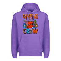 Purple camping crew camper coffee mug Premium Hoodie - FaDigitalArtStudio