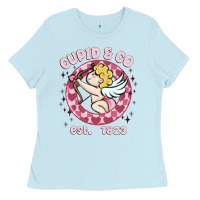 Baby Blue cupid co Ladies Tee - MaliasSmallBusiness