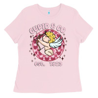Bubblegum Pink cupid co Ladies Tee - MaliasSmallBusiness