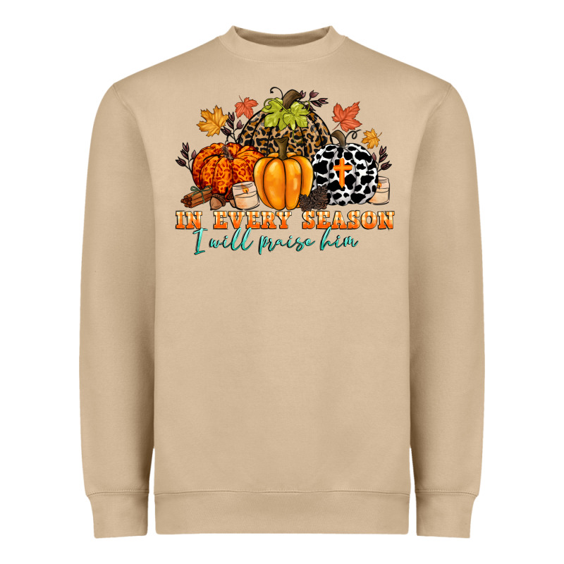 In Every Season I Will Praise Him Heavyweight Sweatshirt by CowGirlArtShop | Teevron