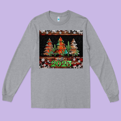 Hello 2023 Long Sleeve Tee Designed By Jasminsmagicworld