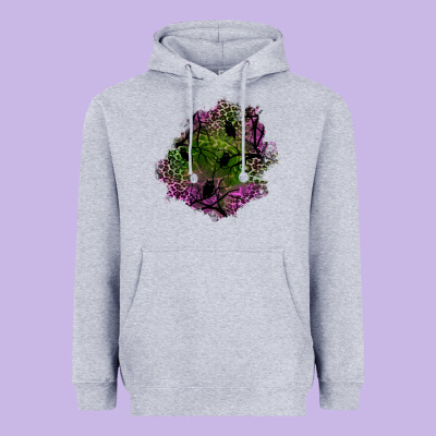 Halloween Patch Heavyweight Hoodie Designed By Bundleandbundleshop