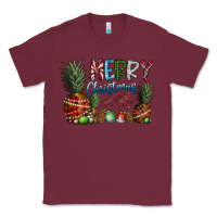 Burgundy Merry Christmas Classic Tee - SublimationCraftShop