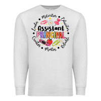 Oatmeal Heather Principal Assistant Premium Sweatshirt - CowhideDigitalArt