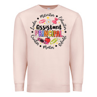 Pale Pink Principal Assistant Premium Sweatshirt - CowhideDigitalArt