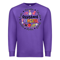 Purple Principal Assistant Premium Sweatshirt - CowhideDigitalArt