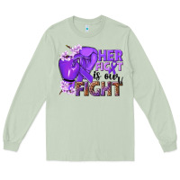 Matcha Her fight is our fight purple ribbon Long Sleeve Tee - NancyCooperArtShop