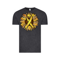 Vintage Black Child Cancer Awareness Sunflower Vintage Tee - RanaPortraitStore