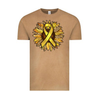 Vintage Camel Child Cancer Awareness Sunflower Vintage Tee - RanaPortraitStore