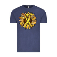 Vintage Denim Child Cancer Awareness Sunflower Vintage Tee - RanaPortraitStore