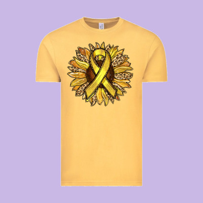 Child Cancer Awareness Sunflower Vintage Tee Designed By Ranaportraitstore
