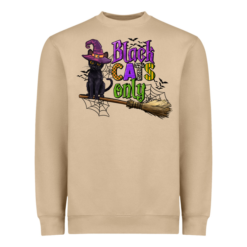 Black Cats Only Heavyweight Sweatshirt by CowGirlArtShop | Teevron