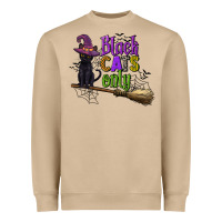 Mushroom black cats only Heavyweight Sweatshirt - CowGirlArtShop