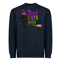 Navy black cats only Heavyweight Sweatshirt - CowGirlArtShop