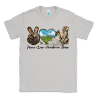 Moon Dust Peace Love Percheron Horse Classic Tee - LillyAllenDesigns