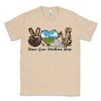 Mushroom Peace Love Percheron Horse Classic Tee - LillyAllenDesigns
