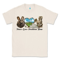 Natural Peace Love Percheron Horse Classic Tee - LillyAllenDesigns