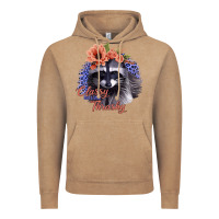 Vintage Coffee Classy But a Little Thrashy Raccoon with Flowers Vintage Hoodie - Bettercallsaul