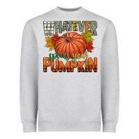 Heather Grey whatever spices your pumpkin Heavyweight Sweatshirt - CowGirlArtShop