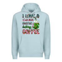 I Love A Cute Little Cactus Holding Coffee Premium Hoodie | Teevron