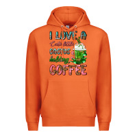 Carrot I Love A Cute Little Cactus Holding Coffee Premium Hoodie - FaDigitalArtStudio