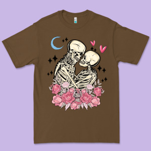 The Lovers Skeletons Premium Tee Designed By Maliassmallbusiness