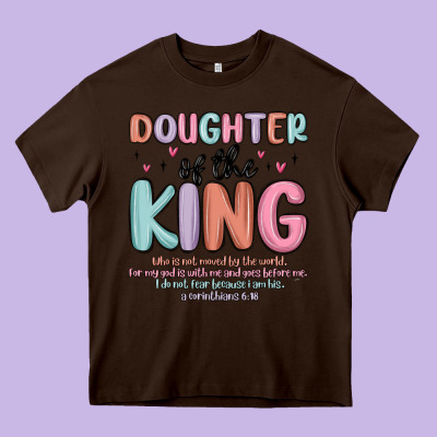 Doughter Of The King Malia Heavy Core Tee Designed By Maliassmallbusiness