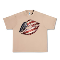 Burro American Flag Lips Urban Heavy Tee - Bettercallsaul